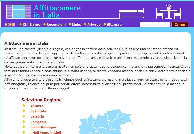 affittacamere italia