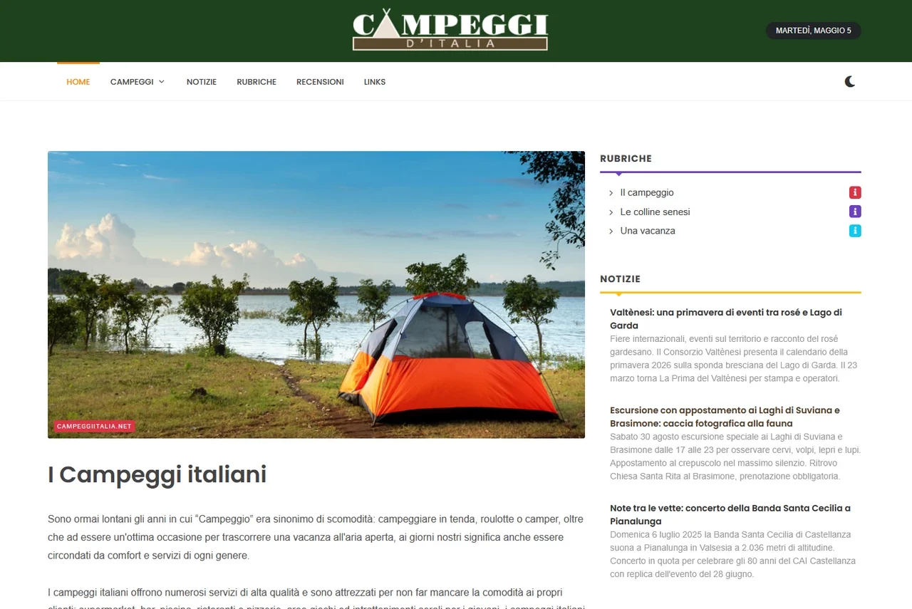 Campeggi d'Italia