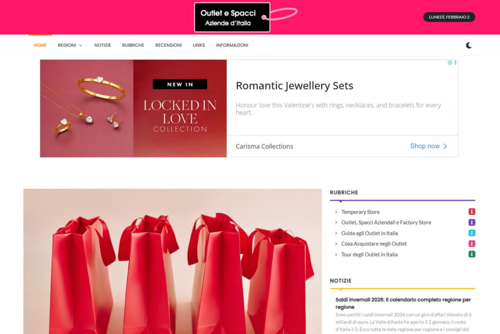 outlet e spacci aziendali