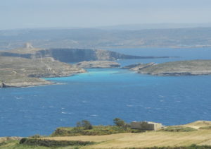 Vista di Comino da Qala