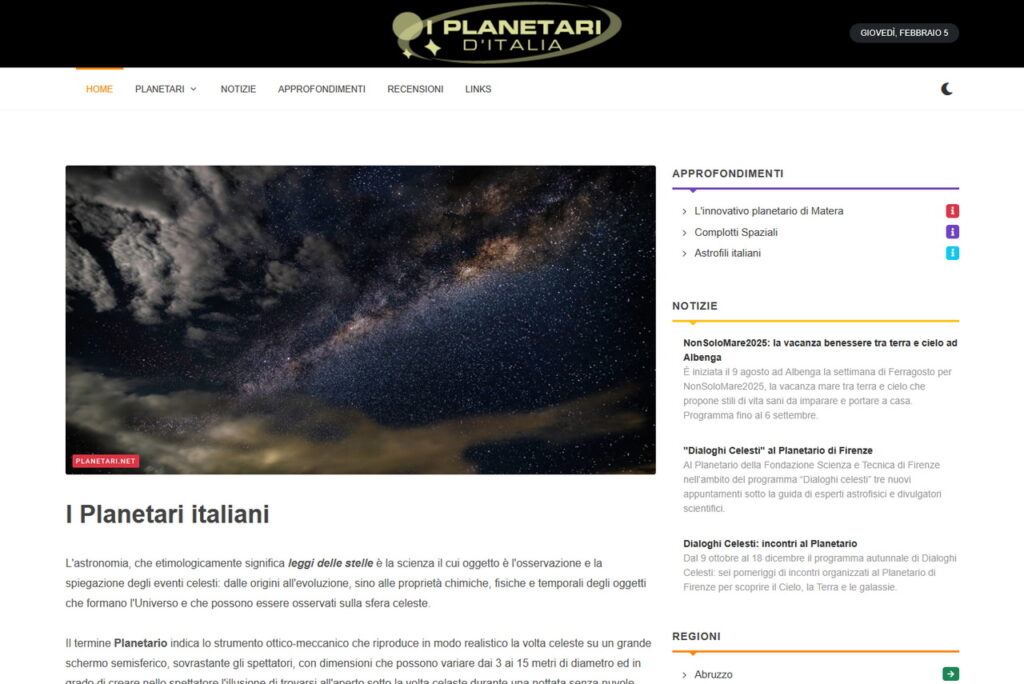 I planerari d'Italia