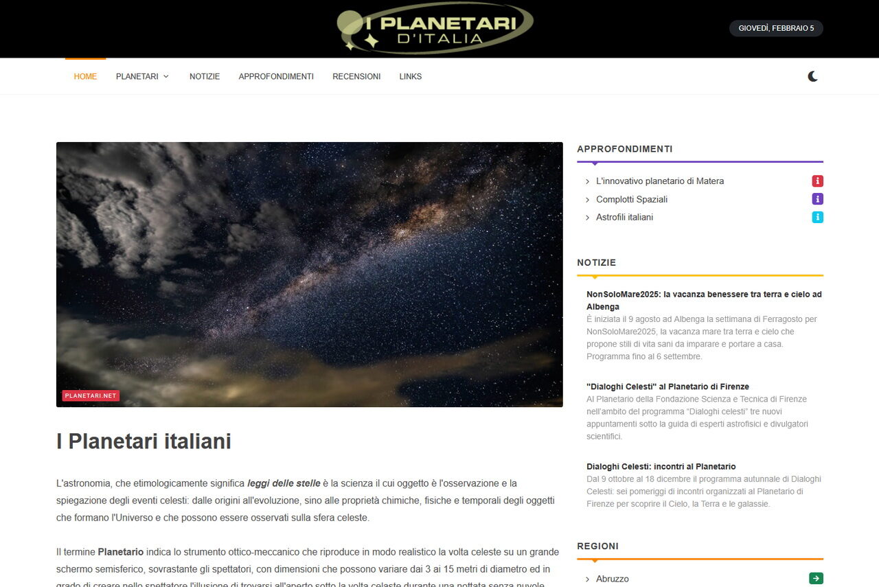 I planerari d'Italia