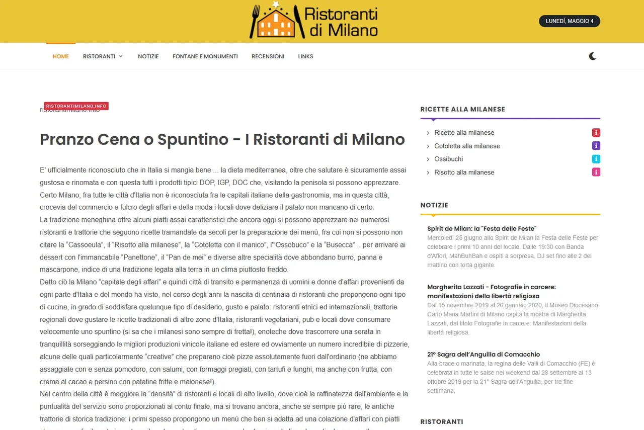 Ristoranti di Milano