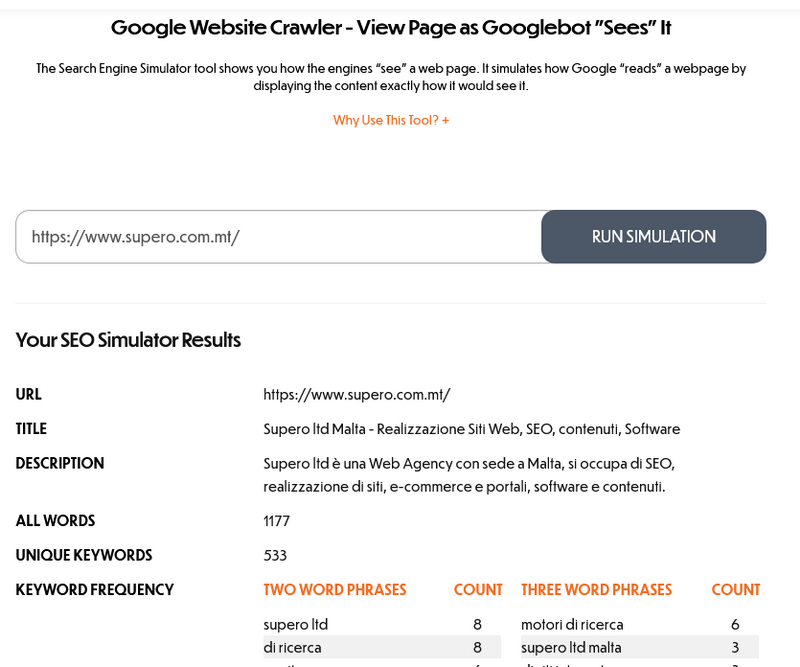 Screenshot 2022 09 21 at 22 01 49 Googlebot Crawler Simulator