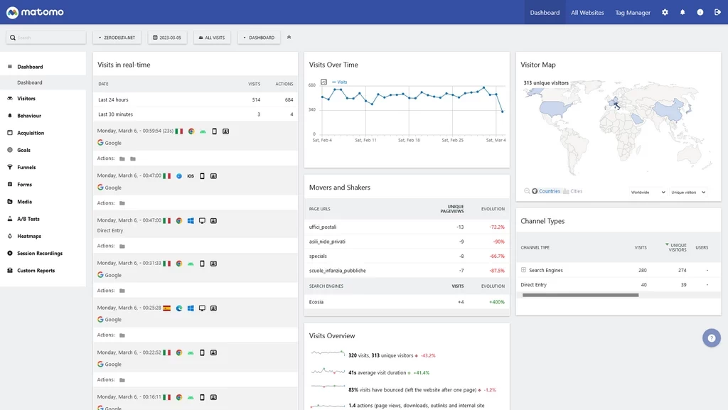 Report Matomo Analytics